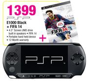 PSP E1000 Black+ Fifa 14