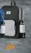 Large Backpack + Free Water Bottle