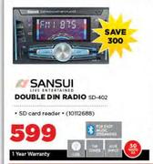 Sansui Double Din Radio SD-402