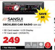 Sansui Deckless Car Radio SDR-222