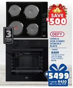 Defy Oven & Hob Combo DCB838/E Black