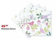 Christmas Luxury Serviettes Misteltoe Dance