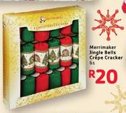 Merrimaker Jingle Bells Crepe Crackers-6's