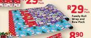 Family Roll Wrap And Bow Pack-Per Pack