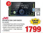 JVC Double Din Car Radio KW-X830BT
