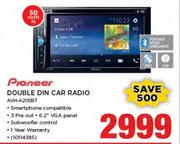 Pioneer Double Din Car Radio AVH-A205BT