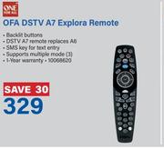 OFA Dstv A7 Explora Remote