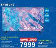 Samsung 55" Crystal UHD 4K TV 55CU7000-On Mobile Internet Silver 6GB Anytime Data