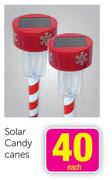 Solar Candy Canes Each