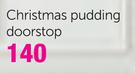 Christmas Pudding Doorstop