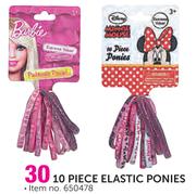 10 Piece Elastic Ponies