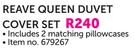 Reave Queen Duvet Cover Set-Per Set