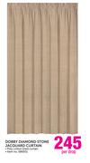 Dobby Diamond Stone Jacquard Curtain-Per Drop