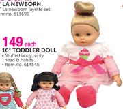 My Sweet Love 16" Toddler Doll Each