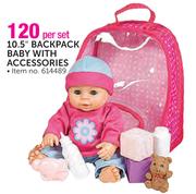 My Sweet Love 10.5" Backpack Baby With Accessories-Per Set