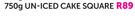 Un-Iced Cake Square-750g
