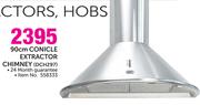Defy 90cm Conicle Extractor Chimney DCH297