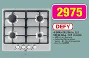 Defy 4 Burner Stainless Steel Gas Hob DHG119