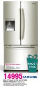 Samsung 499Ltr Metallic Silver Side By Side Fridge/Freezer RF67DEPN1 XFA