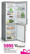 Whirlpool 320Ltr Bottom Freezer/Fridge Innox