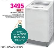 Defy 13kg White Top Load Washing Machine