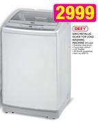 Defy 10kg Metallic Silver Top Load Washing Machine DTL142