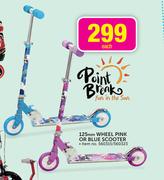 Point Break 125mm Wheel Pink Or Blue Scooter-Per Pair