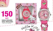 Hello Kitty Girls Round Dial Watches Each