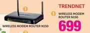 Trendnet Wireless Modem Router N150
