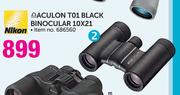 Nikon Aculon T01 Black Binocular 10x21
