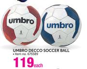 Umbro Decco Soccer Ball Each