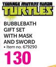 Turtles Bubblebath Gift Set With Mask And Sword