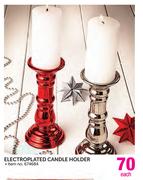 Electroplated Candle Holder-Each