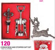 Corkscrew And Stopper Gift Set