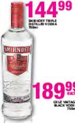 Smirnoff Triple Distilled Vodka-750ml 