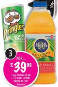 Pringles-165gm Or Halls Fruit Drink Blend Assorted-1.25L