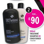 2 Tresemme Shampoo or Conditioner Assorted-900ml