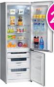 KIC Metallic Silver Bottom Freezer/Fridge-346L (KB6035)