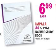 Impala A4 72 Page Nature Study Book-each