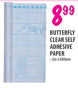 Butterfly Clear Self Adhesive Paper-2m x 480mm