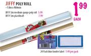 Jiffy Poly Roll-1.8m x 480mm each