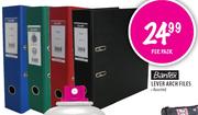 Bantex Lever Arch Files Assorted-per pack