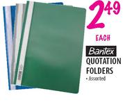 Bantex Quotation Folders Assorted-each