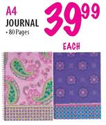 A4 Journal-80 Pages each