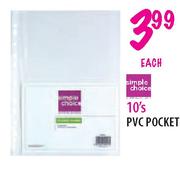 Simple Choice 10's PVC Pocket-each