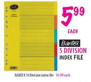 Bantex 5 Division Index File-each
