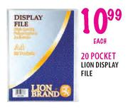 20 Pocket Lion Display File-each