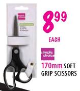 Simple Choice 170mm Soft Grip Scissors-each