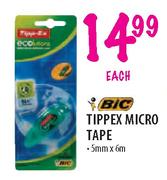 Bic Tippex Micro Tape-5mm x 6m each