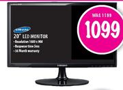 Samsung 20" LED Monitor